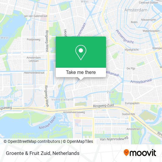 Groente & Fruit Zuid Karte