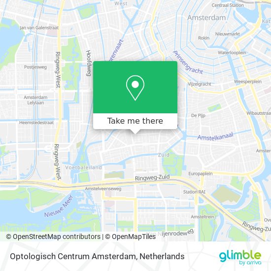 Optologisch Centrum Amsterdam Karte