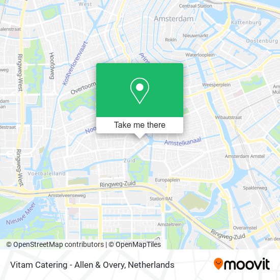 Vitam Catering - Allen & Overy map