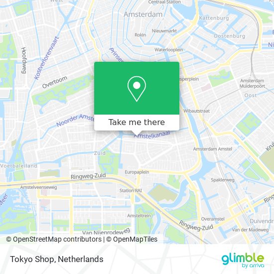 Tokyo Shop map