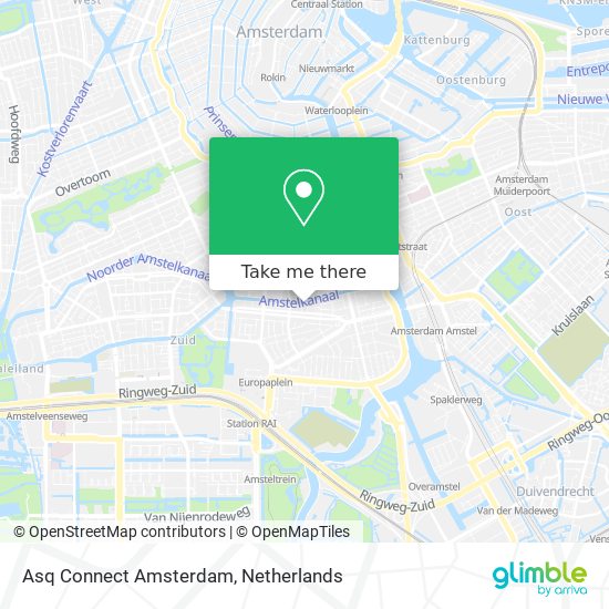 Asq Connect Amsterdam map