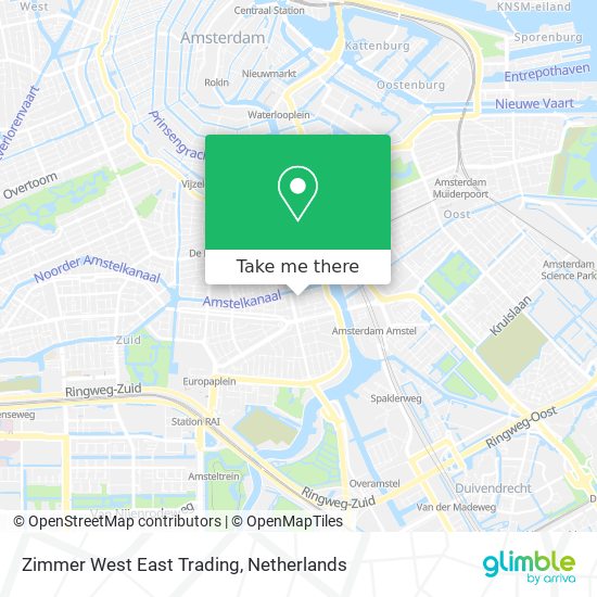 Zimmer West East Trading map