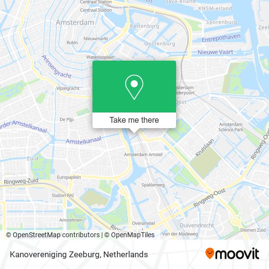 Kanovereniging Zeeburg map