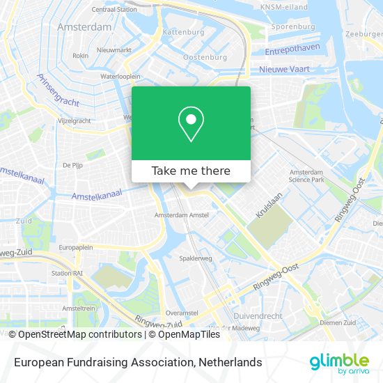 European Fundraising Association map