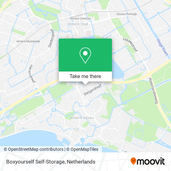 Boxyourself Self-Storage map