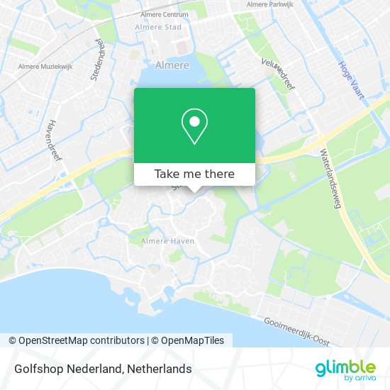 Golfshop Nederland Karte