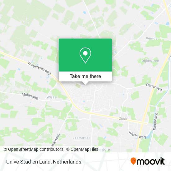 Univé Stad en Land map