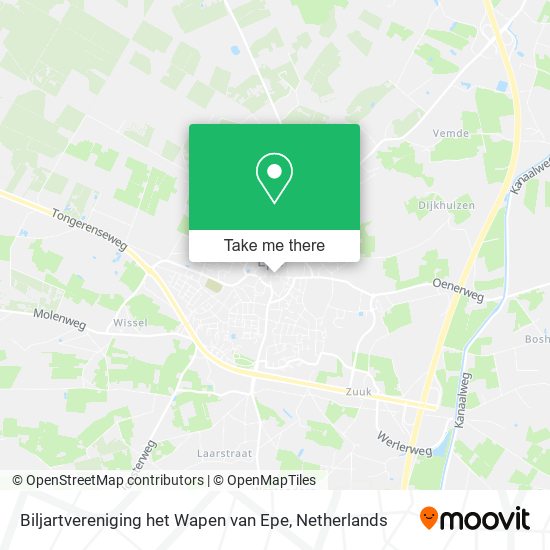 Biljartvereniging het Wapen van Epe Karte