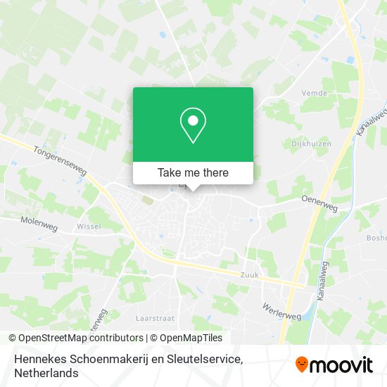 Hennekes Schoenmakerij en Sleutelservice Karte