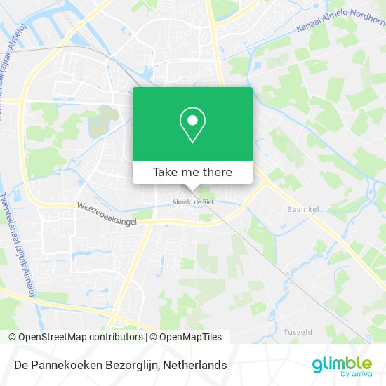 De Pannekoeken Bezorglijn map