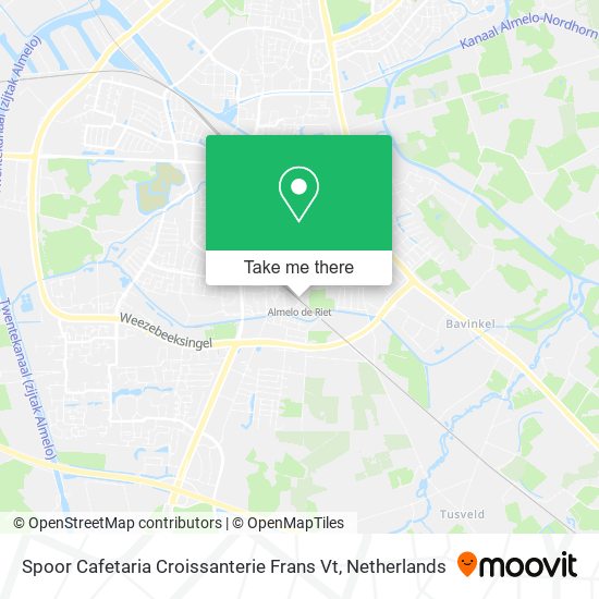 Spoor Cafetaria Croissanterie Frans Vt map