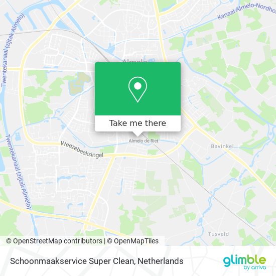 Schoonmaakservice Super Clean map