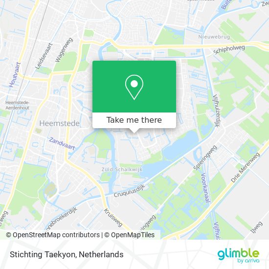 Stichting Taekyon map