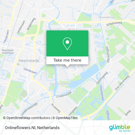 Onlineflowers.Nl map