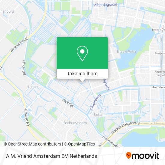 A.M. Vriend Amsterdam BV map