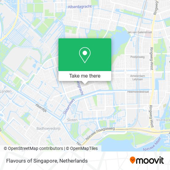 Flavours of Singapore map