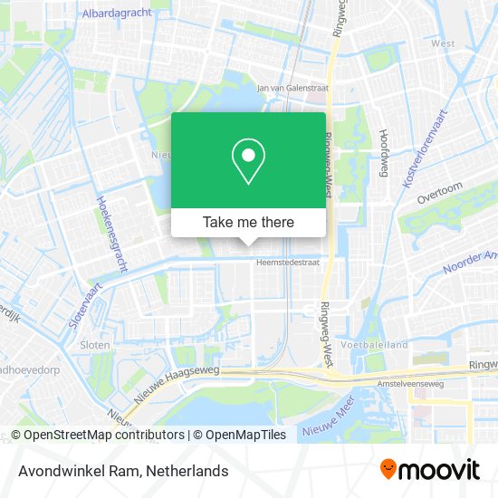 Avondwinkel Ram map