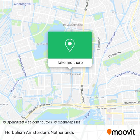 Herbalism Amsterdam map