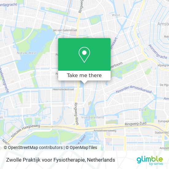 Zwolle Praktijk voor Fysiotherapie map