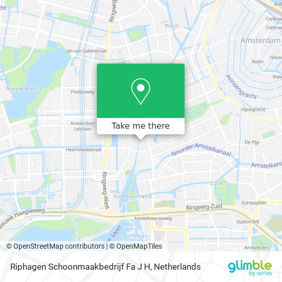 Riphagen Schoonmaakbedrijf Fa J H map