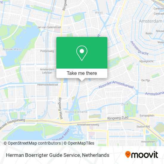 Herman Boerrigter Guide Service map