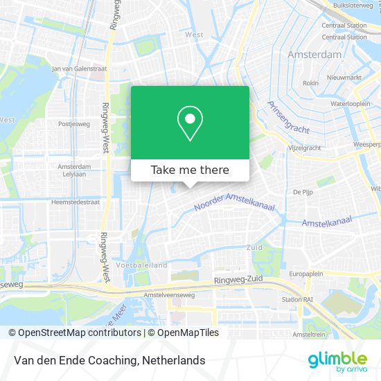 Van den Ende Coaching map