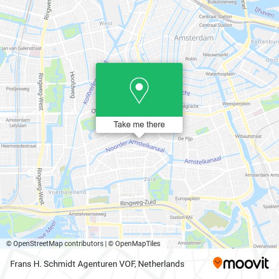 Frans H. Schmidt Agenturen VOF map