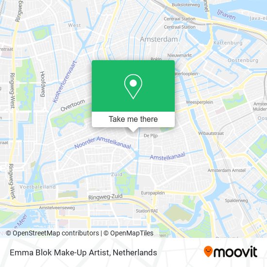 Emma Blok Make-Up Artist map