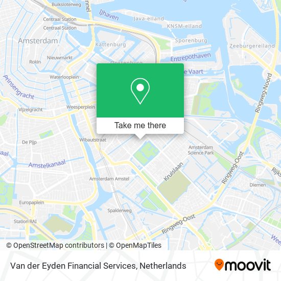 Van der Eyden Financial Services map
