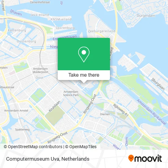Computermuseum Uva map