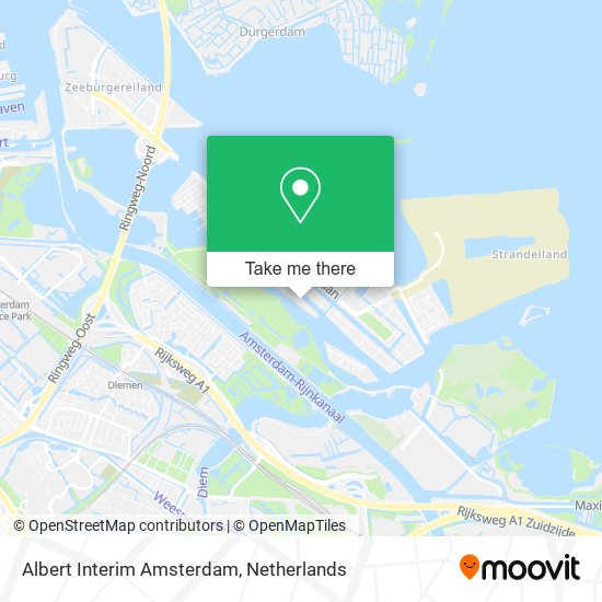 Albert Interim Amsterdam map