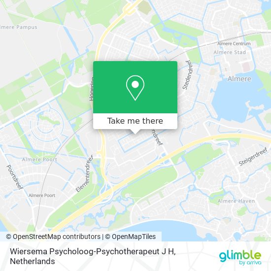 Wiersema Psycholoog-Psychotherapeut J H Karte