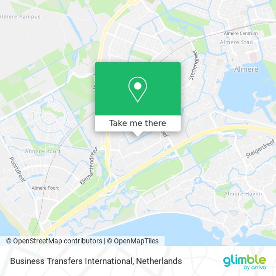 Business Transfers International map