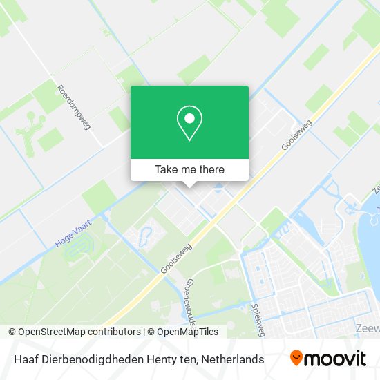 Haaf Dierbenodigdheden Henty ten map