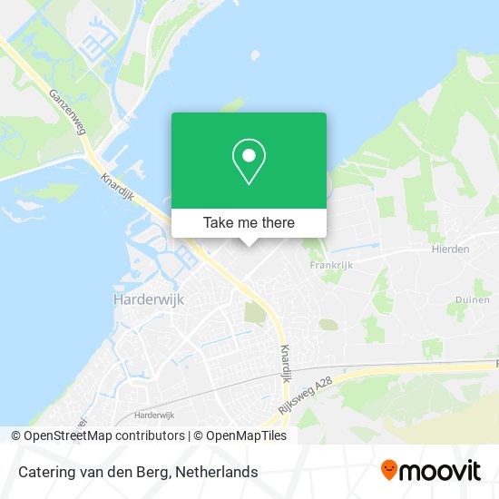 Catering van den Berg map