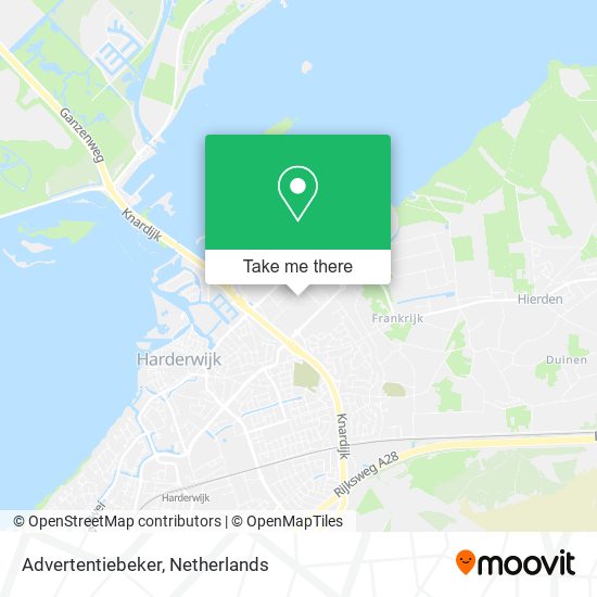 Advertentiebeker map