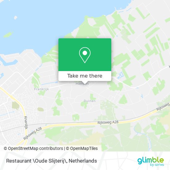 Restaurant \Oude Slijterij\ map