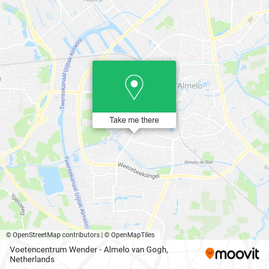 Voetencentrum Wender - Almelo van Gogh map