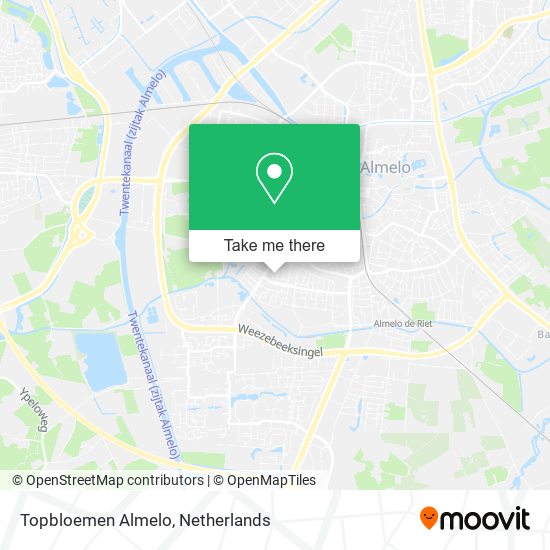 Topbloemen Almelo map