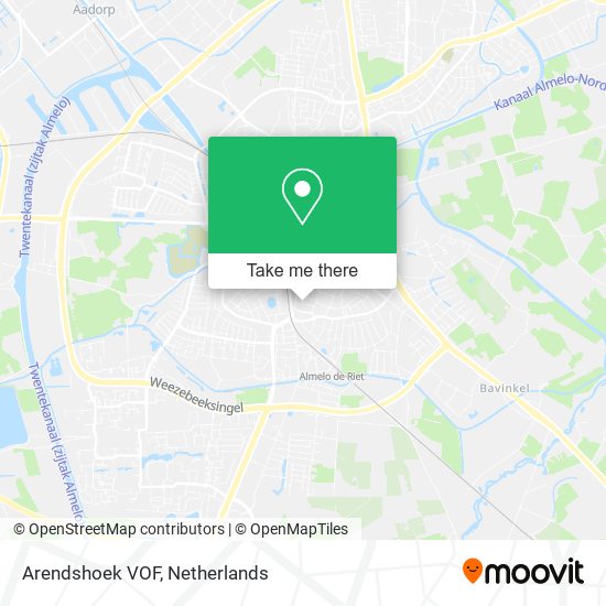 Arendshoek VOF map