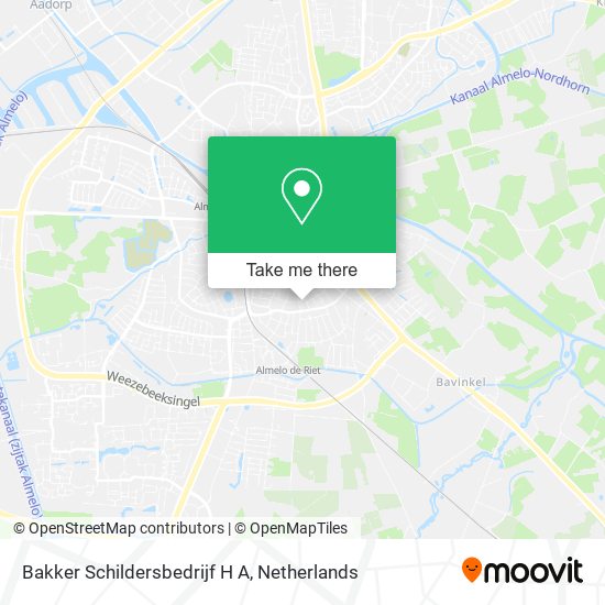 Bakker Schildersbedrijf H A map