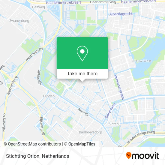 Stichting Orion map