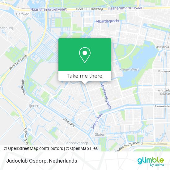 Judoclub Osdorp map