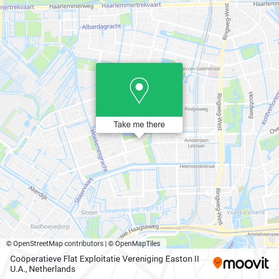 Coöperatieve Flat Exploitatie Vereniging Easton II U.A. map