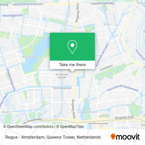 Regus - Amsterdam, Queens Tower map