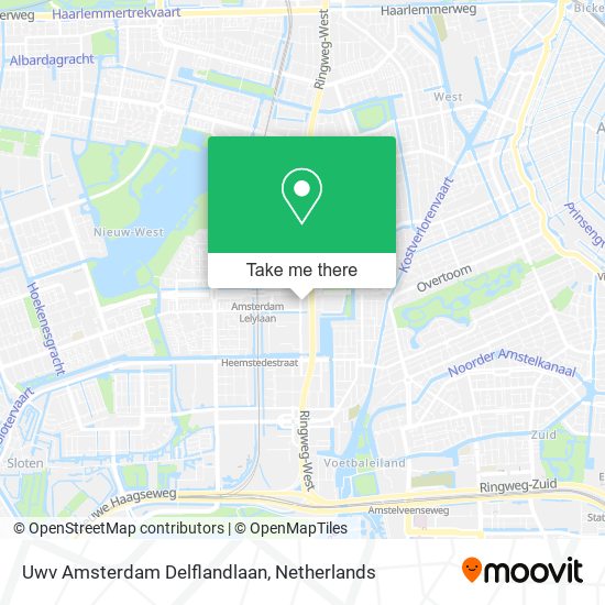 Uwv Amsterdam Delflandlaan map