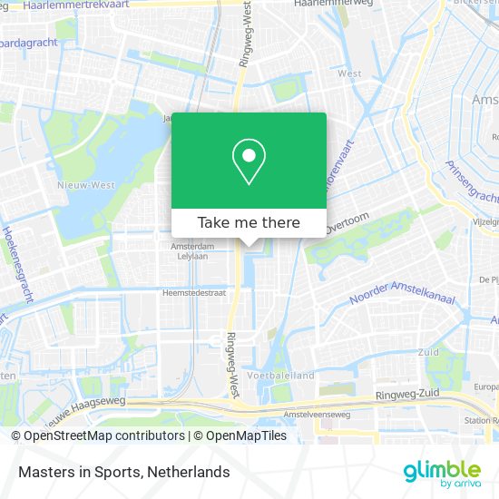 Masters in Sports map