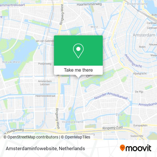 Amsterdaminfowebsite Karte