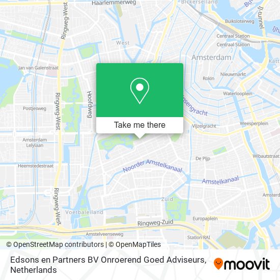 Edsons en Partners BV Onroerend Goed Adviseurs map