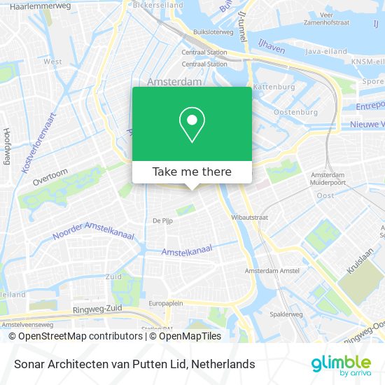 Sonar Architecten van Putten Lid map